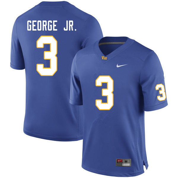 Men #3 Jeff George Jr. Pitt Panthers College Football Jerseys Sale-Royal